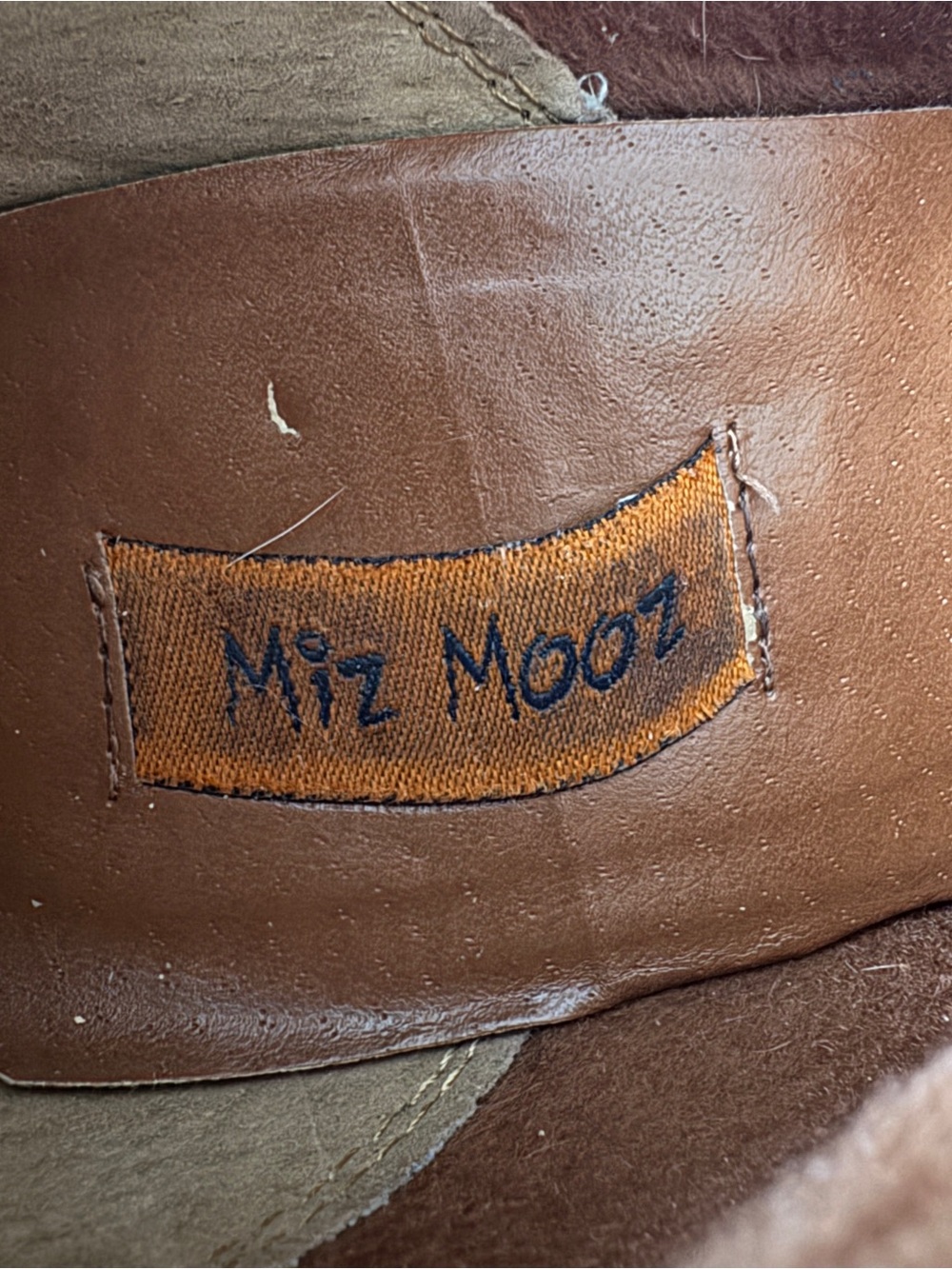 MIZ MOOZ FLYNN KNEE HIGH BROWN LEATHER BOOTS WOMENS SIZE 7.5 SIDE ZIP HEELED - Picture 8 of 13